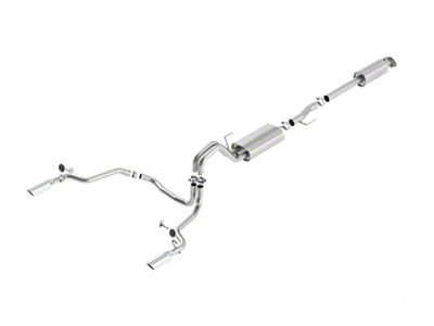 Borla S-Type Dual Exhaust System with Polished Tips; Rear Exit (15-20 3.5L EcoBoost F-150, Excluding Raptor & 19-20 F-150 Limited)