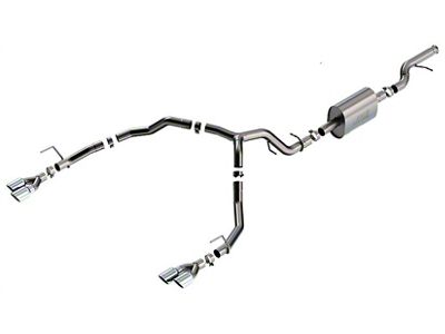 Borla S-Type Dual Exhaust System with Chrome Tips; Rear Exit (21-24 5.3L Tahoe Premier)