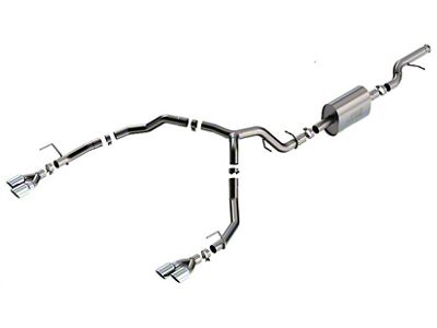 Borla S-Type Dual Exhaust System with Chrome Tips; Rear Exit (21-25 5.3L Tahoe Premier)