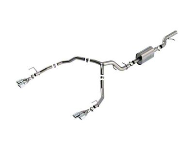 Borla S-Type Dual Exhaust System with Chrome Tips; Rear Exit (21-24 6.2L Tahoe)