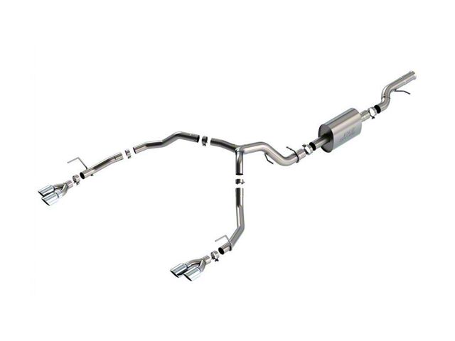 Borla S-Type Dual Exhaust System with Chrome Tips; Rear Exit (21-24 6.2L Tahoe)