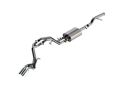 Borla Touring Dual Exhaust System with Chrome Tips; Rear Exit (21-24 5.3L Tahoe)