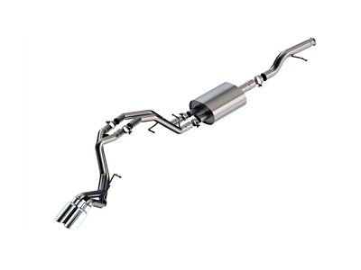 Borla Touring Dual Exhaust System with Chrome Tips; Rear Exit (21-25 5.3L Tahoe)