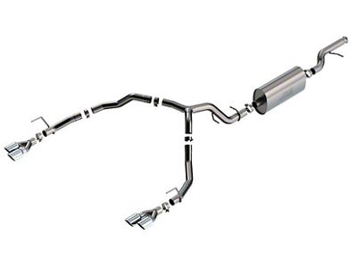 Borla Touring Dual Exhaust System with Chrome Tips; Rear Exit (21-25 5.3L Tahoe Premier)