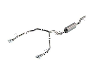 Borla Touring Dual Exhaust System with Chrome Tips; Rear Exit (21-24 6.2L Tahoe)