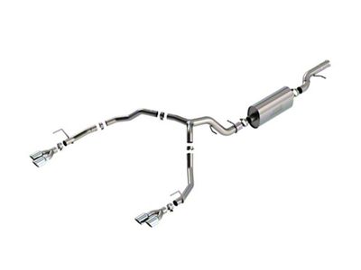 Borla Touring Dual Exhaust System with Chrome Tips; Rear Exit (21-25 6.2L Tahoe)