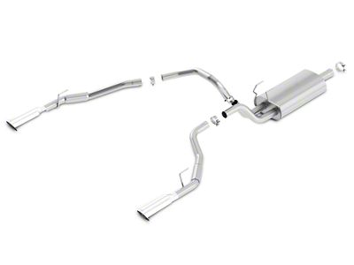Borla Touring Dual Exhaust System with Polished Tips; Rear Exit (09-18 5.7L RAM 1500)