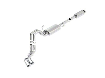 Borla Touring Dual Exhaust System with Polished Tips; Same Side Exit (10-14 6.2L F-150 Raptor)