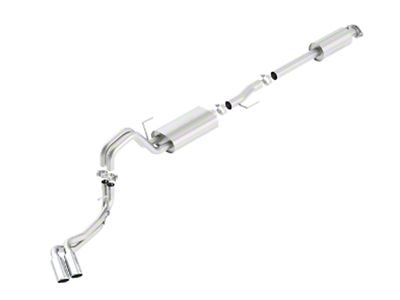 Borla Touring Dual Exhaust System with Polished Tips; Same Side Exit (15-20 5.0L F-150)