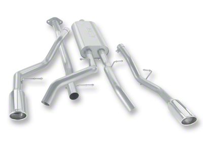 Borla Touring Dual Exhaust System with Polished Tips; Rear Exit (07-09 6.0L Silverado 1500, Excluding Hybrid)