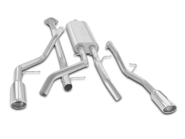Borla Touring Dual Exhaust System with Polished Tips; Rear Exit (07-13 4.8L Sierra 1500)