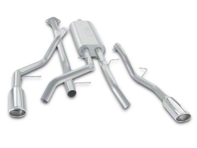 Borla Touring Dual Exhaust System with Polished Tips; Rear Exit (07-13 4.8L Silverado 1500)