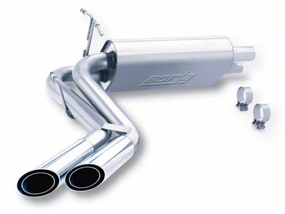 Borla Touring Dual Exhaust System with Polished Tips; Middle Side Exit (99-03 F-150 Lightning)