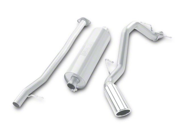 Borla Touring Single Exhaust System with Polished Tip; Side Exit (07-09 6.0L Sierra 1500, Excluding Hybrid)