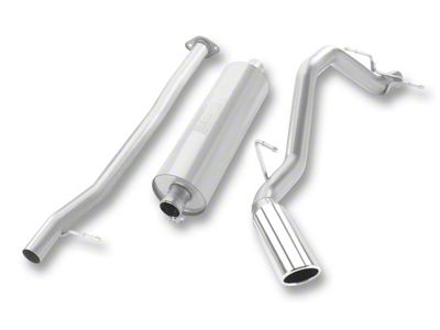 Borla Touring Single Exhaust System with Polished Tip; Side Exit (07-13 5.3L Sierra 1500)