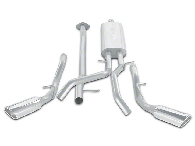 Borla Touring Dual Exhaust System with Polished Tips; Side Exit (07-13 4.8L Silverado 1500)