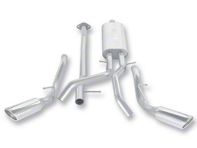 Borla Touring Dual Exhaust System with Polished Tips; Side Exit (07-13 5.3L Silverado 1500)