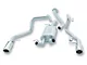 Borla Touring Dual Exhaust System with Polished Tips; Rear Exit (99-06 5.3L Silverado 1500)
