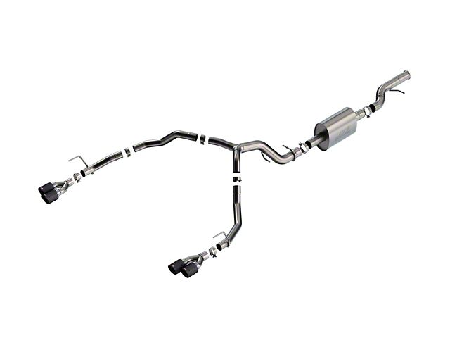 Borla S-Type Dual Exhaust System with Carbon Fiber Tips; Rear Exit (21-24 6.2L Yukon)