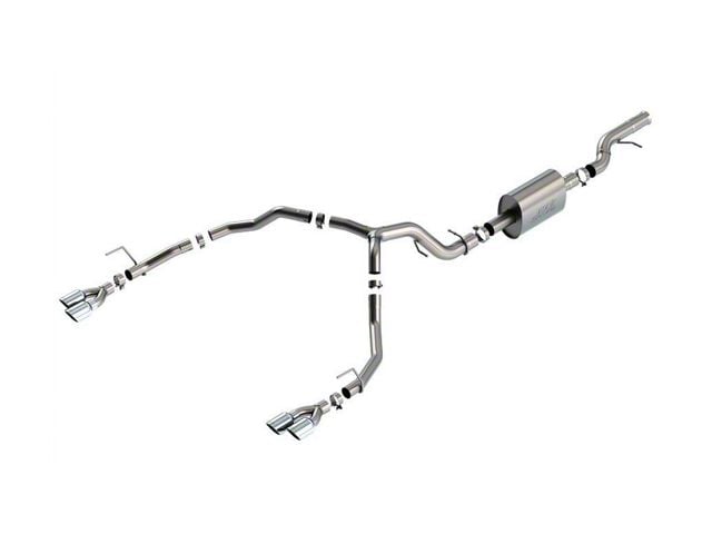 Borla S-Type Dual Exhaust System with Chrome Tips; Rear Exit (21-24 6.2L Yukon)