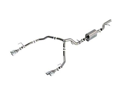 Borla S-Type Dual Exhaust System with Chrome Tips; Rear Exit (21-24 6.2L Yukon)