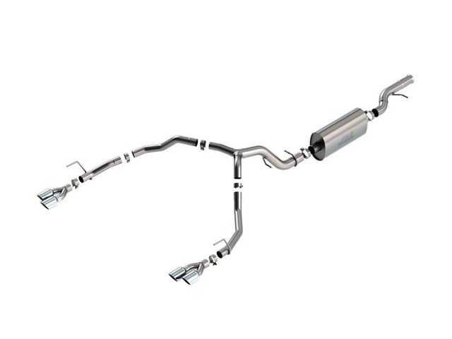 Borla Touring Dual Exhaust System with Chrome Tips; Rear Exit (21-24 6.2L Yukon)