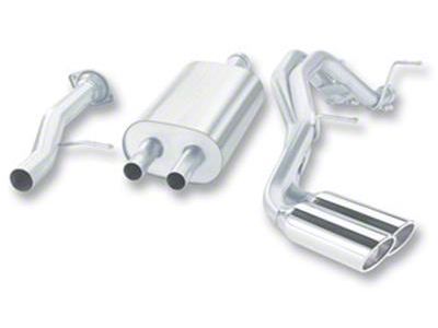 Borla Touring Dual Exhaust System with Chrome Tips; Same Side Exit (07-10 Yukon Denali)