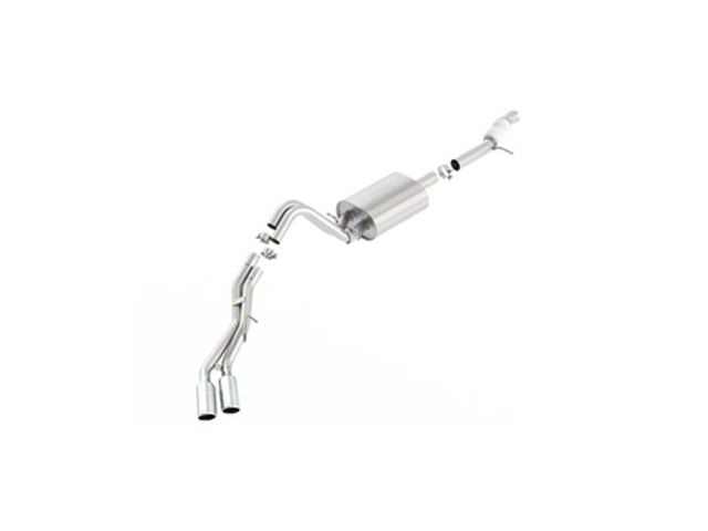 Borla Touring Dual Exhaust System with Chrome Tips; Same Side Exit (15-19 5.3L Yukon)