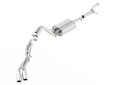 Borla Touring Dual Exhaust System with Chrome Tips; Same Side Exit (15-19 5.3L Yukon)