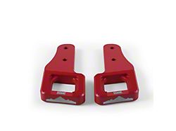 Borne Off-Road Billet Tow Hooks; Micro-Wrinkle Red (09-24 F-150)