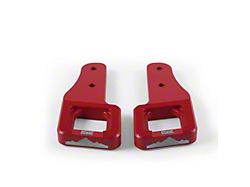 Billet Tow Hooks; Micro-Wrinkle Red (09-25 F-150)