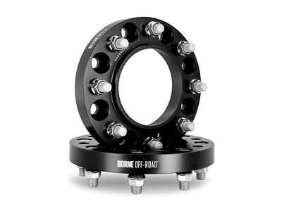 Borne Off-Road 1-Inch Wheel Spacers; Black (11-24 F-250 Super Duty)