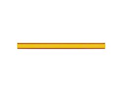 Borne Off-Road 40-Inch Single Row LED Light Bar Cover; Amber
