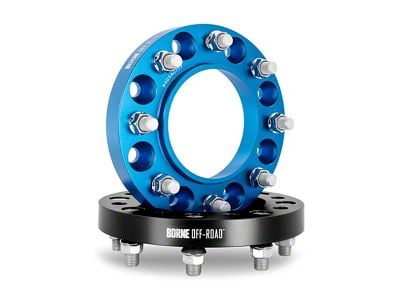 Borne Off-Road 25mm Wheel Spacers; Blue (19-24 RAM 2500)