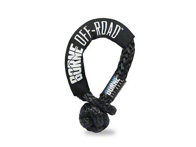 1/2-Inch x 20-Inch Soft Shackle; Black