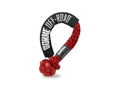 1/2-Inch x 20-Inch Soft Shackle; Red