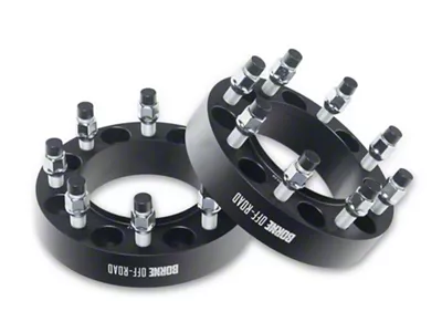 38.10mm Wheel Spacers; Black (19-25 RAM 3500 SRW)