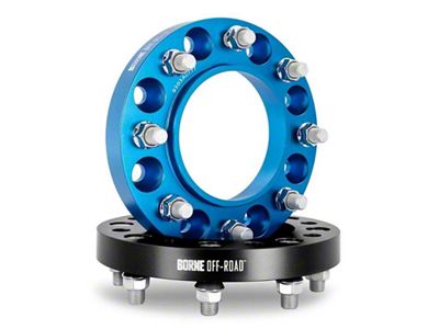 Borne Off-Road 45mm Wheel Spacers; Blue (19-24 RAM 3500 SRW)