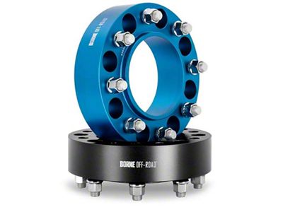 Borne Off-Road 50mm Wheel Spacers; Blue (19-24 RAM 3500 SRW)