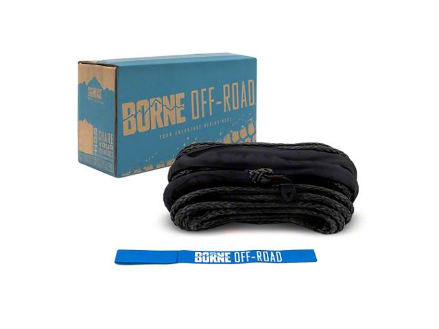 A Rope Rager Ranger 3/8-Inch x 85-Foot Synthetic Rope; Black - Free Shipping