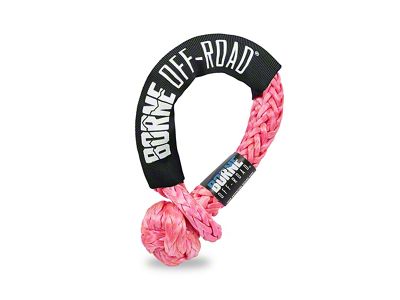 Borne Off-Road 7/16-Inch Soft Shackle; Hot Pink