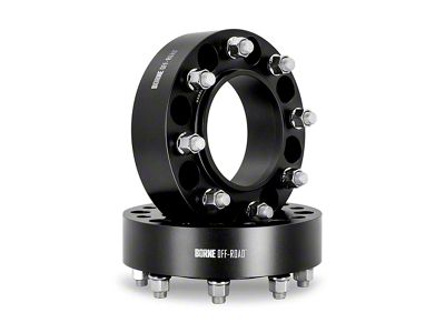 Borne Off-Road 1.50-Inch Wheel Spacers; Black (11-25 Sierra 3500 HD SRW)