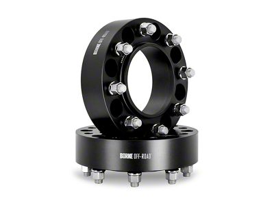 Borne Off-Road 1-Inch Wheel Spacers; Black (99-25 Silverado 1500)