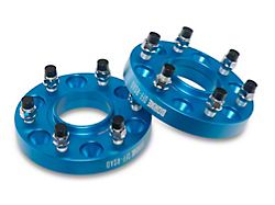 1-Inch Wheel Spacers; Blue (99-26 Silverado 1500)