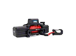 10,000 lb. Winch with Red Synthetic Rope (Universal; Some Adaptation May Be Required)