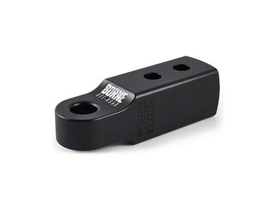 2-Inch Receiver Hitch Shackle Mount; Black (Universal; Some Adaptation May Be Required)