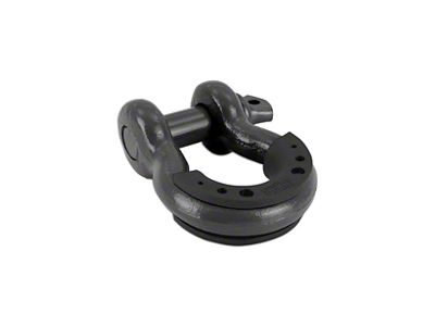 Borne Off-Road 3/4-Inch D-Ring Shackle Set; Gunmetal