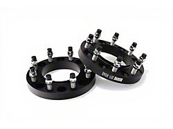 1-Inch Wheel Spacers; Black (11-26 Silverado 3500 HD SRW)