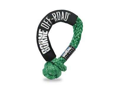 Borne Off-Road 7/16-Inch Soft Shackle; Green