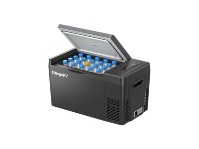 BougeRV 12V 23-Quart Portable Fridge; Black